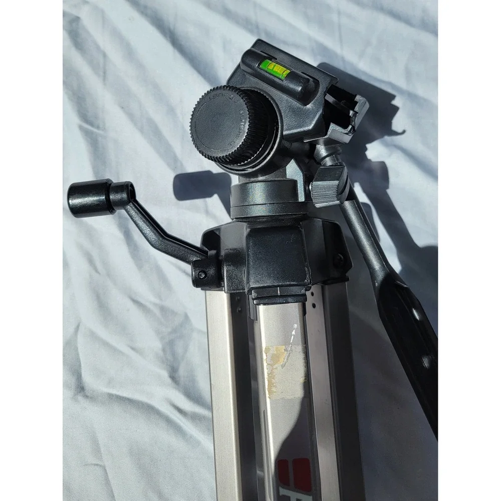 Ambico V-0552 Aluminum Camera Tripod with 3-Way Pan Head and Spirit Level